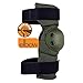 ALTA 53112.09 AltaCONTOUR Elbow Protector Pad, Olive Green Cordura Nylon Fabric, AltaGrip Fastening, Flexible Cap, Round, Olive Green