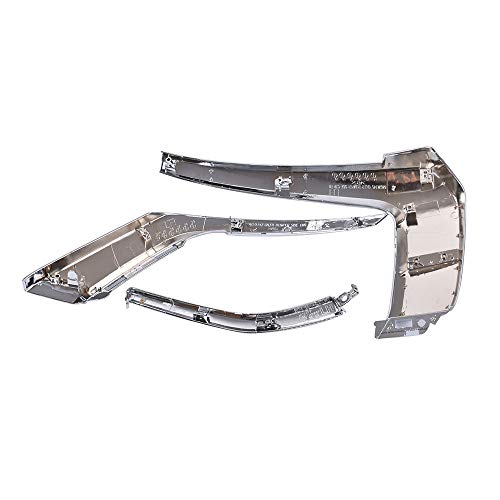Labwork Lh Front Bumper Upper Chrome Trim Molding Strip Replacement For Mitsubishi Outlander 2016-2019 Mi1047103, Mi1047104 #TOP6