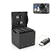 Produktbild Osmo Action Akku-Ladegerät,3 in 1 Ladebox Intelligente Ladestation Multi Rapid Battery Aufbewahrungsbox Unterstützung Typ-C & QC3.0 Schnellladung,Tragbarer Outdoor-Ladestation für DJI OSMO Action