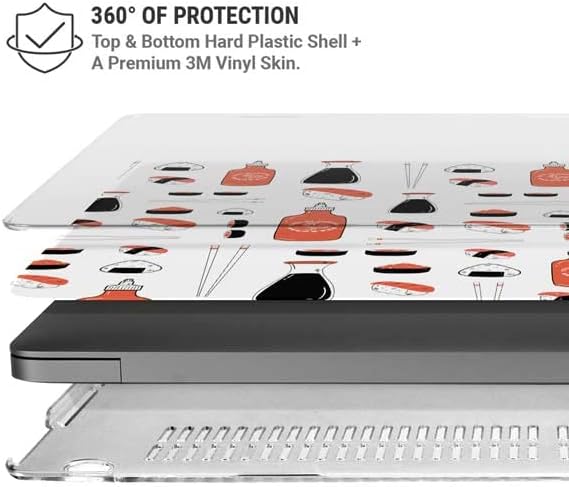 Skinit Case + Skin Compatible with MacBook Pro 16in (2021) Originally Designed Sushi Design