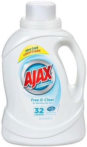 49551 Ajax Ultra Free & Clear Liquid Laundry Detergent, 50 oz