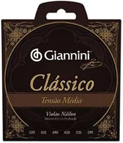 Encordoamento Violão Nylon Giannini Genwpm Tensão Média Orig