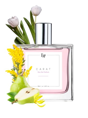 Image of EM5 Carat Long Lasting Perfume for Women | Floral Green Powdery Fragrance | EDP Spray | Luxury Gift for Women