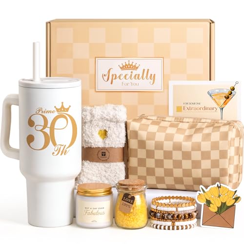 30th Birthday Gifts for Women - 30 Year Old Birthday Gifts for Women - Happy 30th Birthday Gifts for Woman with Tumbler - Unique 30 th Gift Ideas for Her Woman Friend Sister Ladies