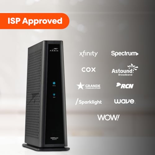 ARRIS (SBG8300) - Cable Modem Router Combo - Fast DOCSIS 3.1 Gigabit & AC2350 WiFi ,Comcast Xfinity, Cox, Spectrum & more, 1 Gbps Max Internet Speeds , 4 OFDM Channels by ARRIS - Image 8
