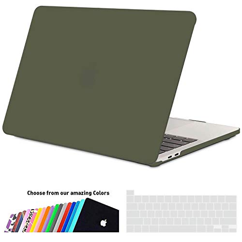 I INESEON Funda MacBook Pro 16 Pulgadas, Delgado Carcasa Dura Plástico Case para 2019 2020 MacBook Pro 16 con Touch Bar Model A2141, Medianoche Verde