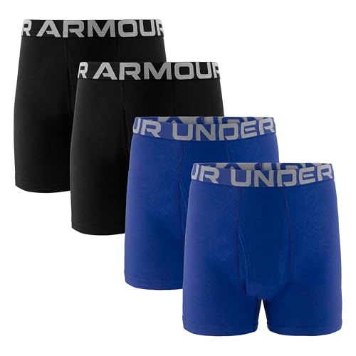 Image of Under Armour Boys' Multipack Performance Cotton Boxerjock Brief, Lightweight & Smooth Stretch Fit