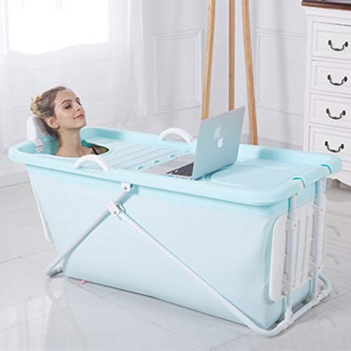 LIN HE SHOP Opvouwbare Badkuip Volwassen Grote Herhaalbare Ruimte Opvouwbare Handige Opslag Baby Badkuip met Cover, Isolatie Bad Vat, 3 Kleuren Optioneel