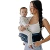 Tushbaby – Original Hip Carrier for Infants and Toddlers, Certified Safe, Lightweight Design, Built-In Storage, Nursing Support, No Foam Padding, (Chambray)