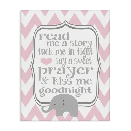 Stupell Industries Read Me a Story Elephant, 24 x 30 Inch Canvas Wall Art