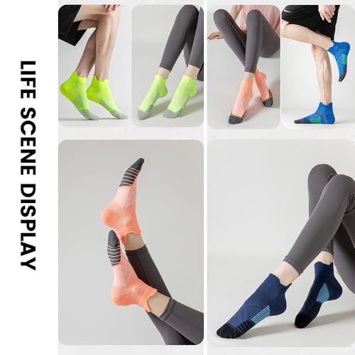 Athletic Running Socks,Casual Athletic Gym LightWeight Thin Cotton Sport Running Socks for Men Womens - (2 Pair)4