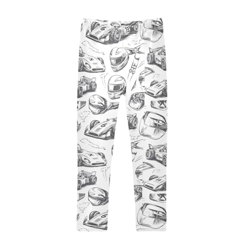 ZZKKO Girls Leggings Car Toddler Girls Clothes Leggings for Girls Toddler Girls Leggings 3-4T