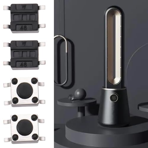 ECSiNG 50pcs 4 Pin Tactile Switch Mini Micro Switch Button 12V 50mA for Digital Products Fitness Equipment Camera Video Camera 4.5x4.5x3.8mm - Image 4