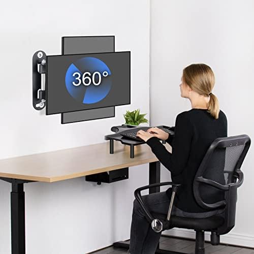 Suptek Uchwyt ścienny TV do monitora i telewizora płaskiego/zakrzywionego 13-32 cali, obrót o 360° nachylenia 20°, VESA 75x75 / 100x100mm do 13 kg, uchwyt ścienny TV - MA2720