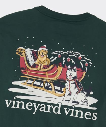 vineyard vines Men's Sleigh Dogs Long-Sleeve Pocket Tee3