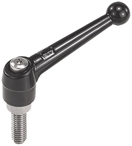 Kipp 06431-2A41X25 Zinc/Stainless Steel Adjustable Handle, 3/8-16