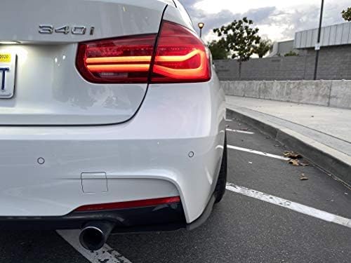 Carbon Fiber Rear Bumper Extension Splitters Diffuser Fits BMW 2013-2018 3 series F30 335i 340i 328i 330i 3