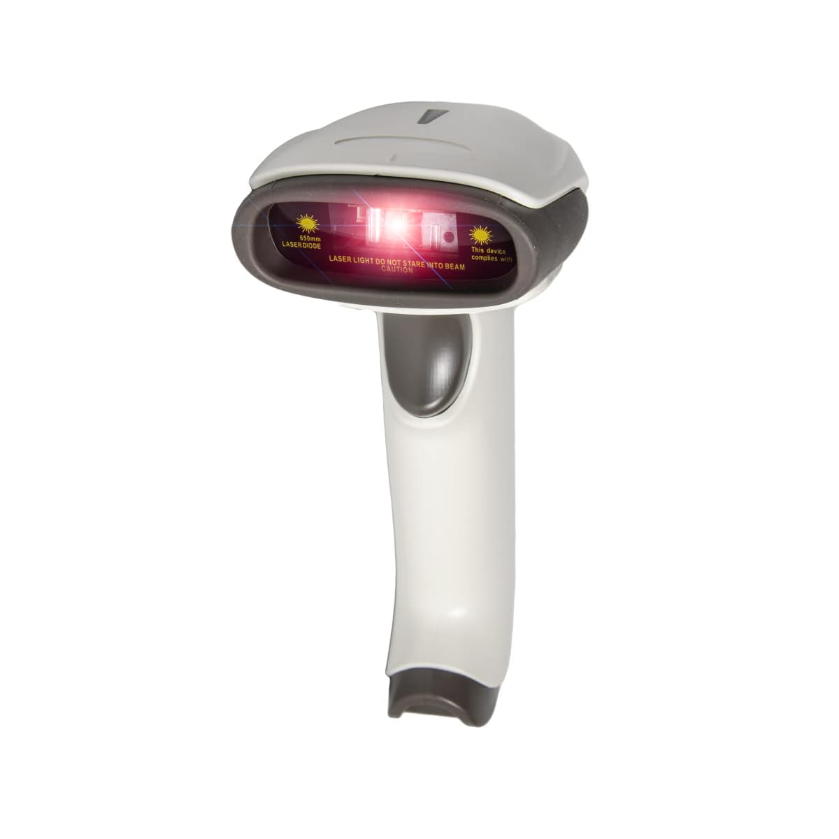 Wireless Barcode Scanner with Bluetooth, Handheld Scanning, 200 Scans per Second, Operating up to 10 Meters, White Housing, HDWR HD72