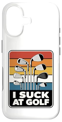 I Suck At Golf Joke ʔSt s Ȓj St X}zP[X iPhone 17 p