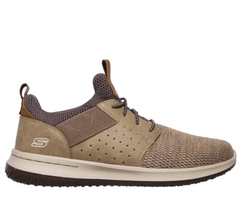 Skechers Men's Classic Fit Delson Camben Sneaker, Taupe, 7 Wide US - image 5
