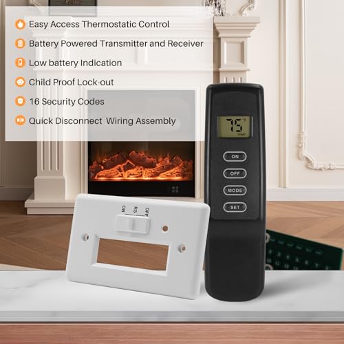 Wofunpart WYC-008 New Upgrade Fireplace Remote Control Thermostat Kit, Millivolt Gas Valve Fireplaces And Stoves thumb #3