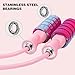 BKNROIHB Adjustable Rope or Ropeless 2 in 1 Jump Ropes Training Skipping Fitness Weighted