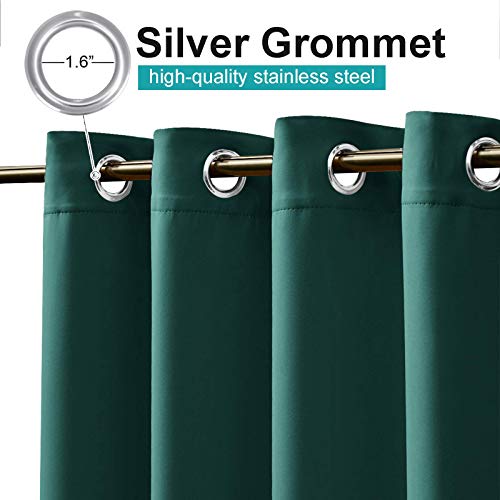 image for NICETOWN Outdoor Curtain Panel for Patio Waterproof, Stainless Steel S