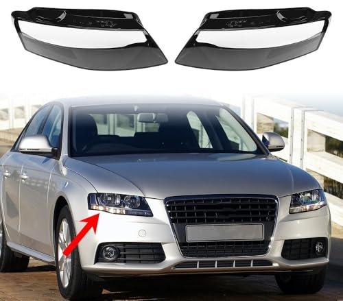 Lentille boîtier phare Audi A4L B8 2009-2012 abat-jour de remplacement pour optique avant de voiture - 2