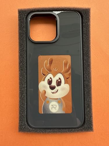 Image of E-Ink Phone Case, 2025 New Smart NFC Transmission Case, Smart Photo Rear Projection DIY Case, Personalize Your Phone Anytime Anywhere (i Phone 14 pro) (Black)
