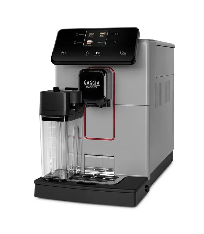 GaggiaMagenta Prestige Over Ice, Automatic Bean to Cup Coffee Machine, Esspresso and Cappuccino Maker - Moonlight Grey