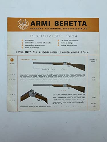 Armi Beretta, Gardone Valtrompia (Brescia). Produzione 1964