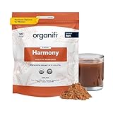Organifi Harmony - Hormone Support - Eases PMS Symptoms - Energizes You - Regulates Menstrual Cycle - Best Served Hot - Gluten Free and Vegan Cacao Powder, 30 Servings