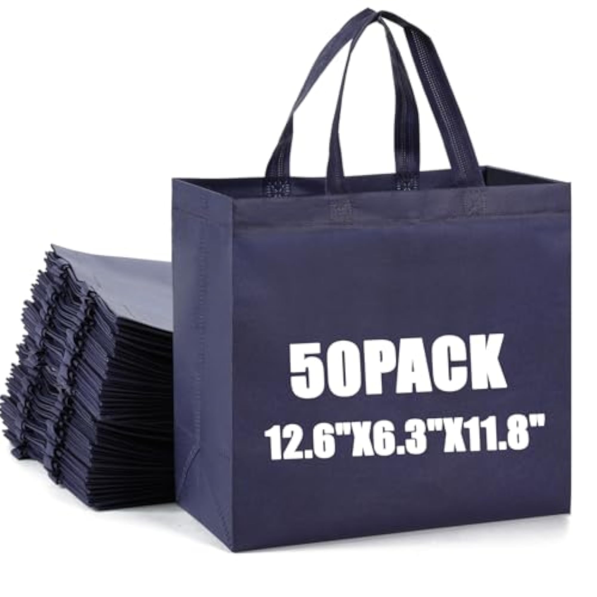 Navy Blue Totes Bag, Large Bulk