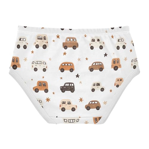 Wusikd Cute Cars Girls' Underwear Cotton Stars Girls Briefs Soft Toddler Underwear 2T2