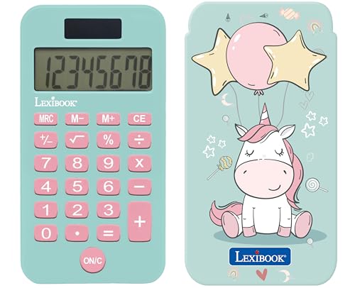 Lexibook, Einhorn, Taschenrechner mit Schutzabdeckung, Klassische...