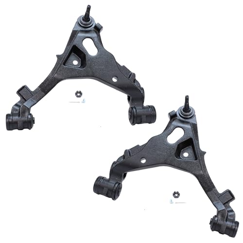 Image of Detroit Axle - 4WD Front End Kit for Ford F-150 Expedition F-250 Lincoln Navigator 2 Lower Control Arms 2 Sway Bars Center Link Idler Arm [2.48 Bolt Pattern] Pitman Arm 4 Tie Rods 2 Sleeves - 13pc Set