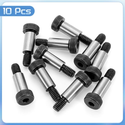 QUARKZMAN Legierungstahl Sechskantkopf Schulter Schrauben, 1 Schulterlänge, 1/2 Schulterdurchmesser, 3/8-16 UNC Gewinde, 10 Stück