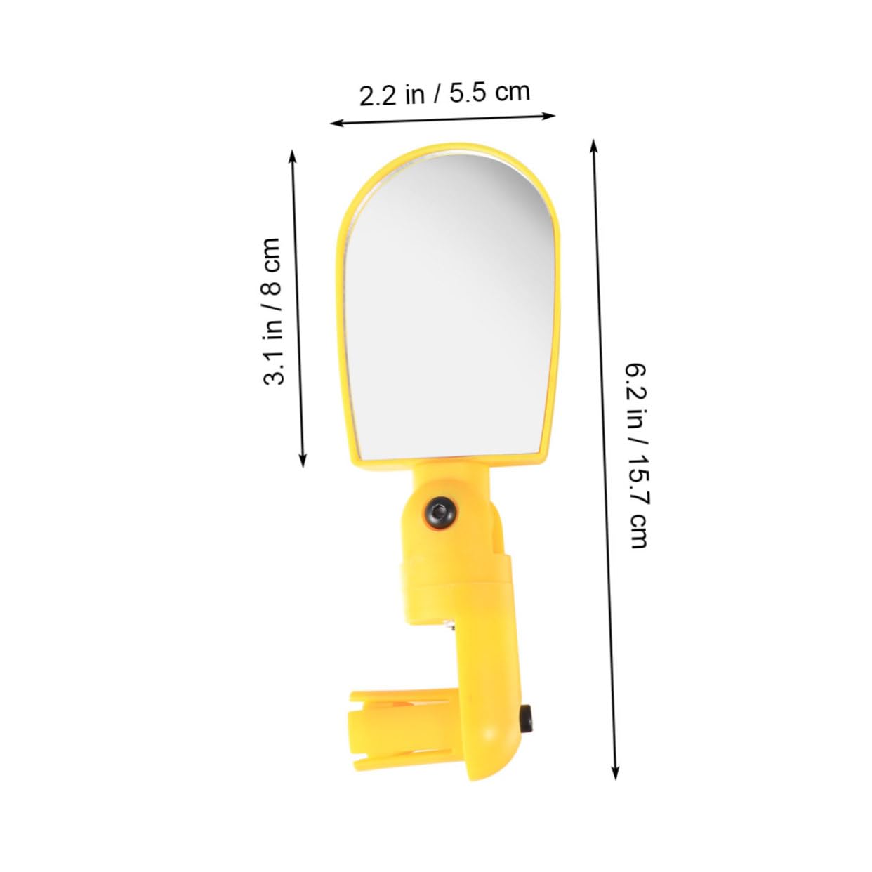VICASKY Adjustable Bike Rear View Mirror Lightweight Handlebar Mirror with Wide Angle Suitable for Handlebars Stylish and Compact Design Easy Installation for Safe