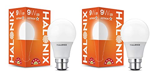 Image of Halonix Astron Star Base B22 9-Watt LED Bulb (Pack of 2, Cool White)