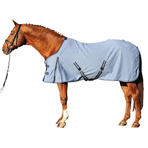 Couverture de transition HKM 3030 bleu clair 115cm pour cheval