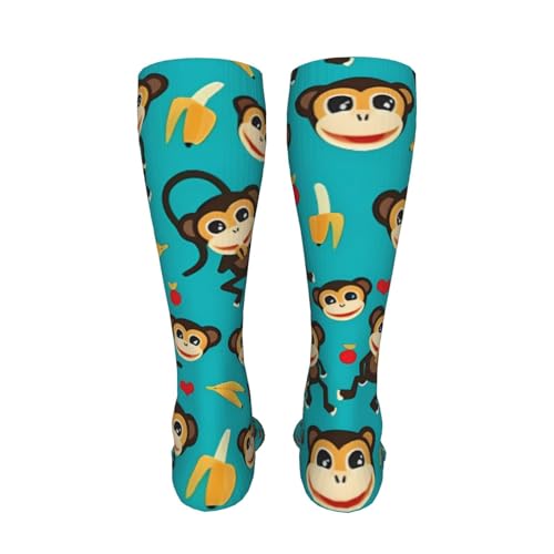 Kids Cozy Knee High Tube Compression Socks Funny Novelty Athletic Long Crew Socks for Child Girls Boys Youth 19.8in4