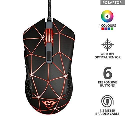 Trust Gaming GXT 133 Locx LED Gaming Maus (800-4000 DPI)