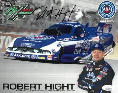 Athlon Sports CTBL-027377 Robert Hight Signed Southern California Funny Car NHRA 8 x 10 in. Photo - JSA No.II11057 - Ford Mustang