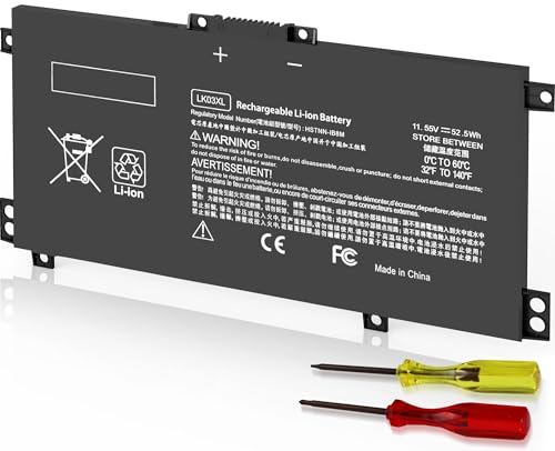 LK03XL 916814-855 l09281-855 Battery for HP Envy X360 15m-bp1xx 15m-cn0xxx 15-cn0xxx 15m-cp0xxx 17m-ae0xx 17-bw 17m-ae111dx 15m-cn0012dx 15m-cn0011dx 15m-bq021dx 15m-bp112dx 916368-421
