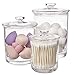 Premium Quality Clear Plastic Apothecary Jars | Set of 3