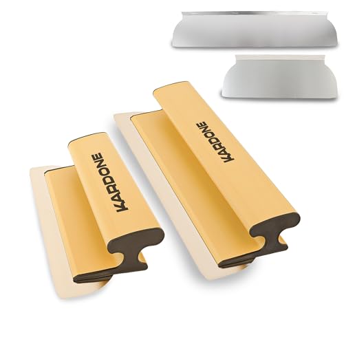 Kardone Lisseuse Enduit PACK DUO 25cm et 45cm Spatule de lissage Mur et plafond, Couteau à Enduire Professionnel, Parfait Liss, Finition Lisse Garantie avec...