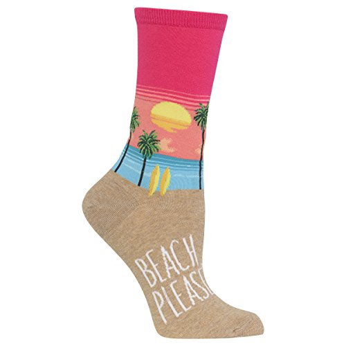 Image of Hot Sox Women's Novelty Geometric Pattern Crew