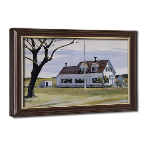Toile Edward Hopper pour Salon et Bureau | Tableau Cadre Mural Maison Lombard