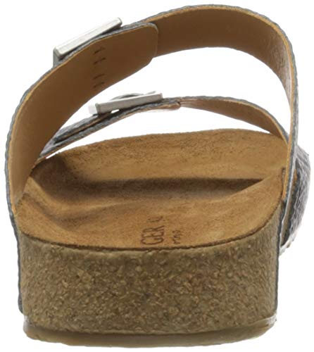 Image of HAFLINGER Andrea Elegant Leather Sandals with Rubber Sole and Cork Latex Footbed Unisex