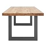 Mesa Estilo Moderno, Industrial, Loft. Roble Macizo Acabado En Aceite EXTRAMATE.